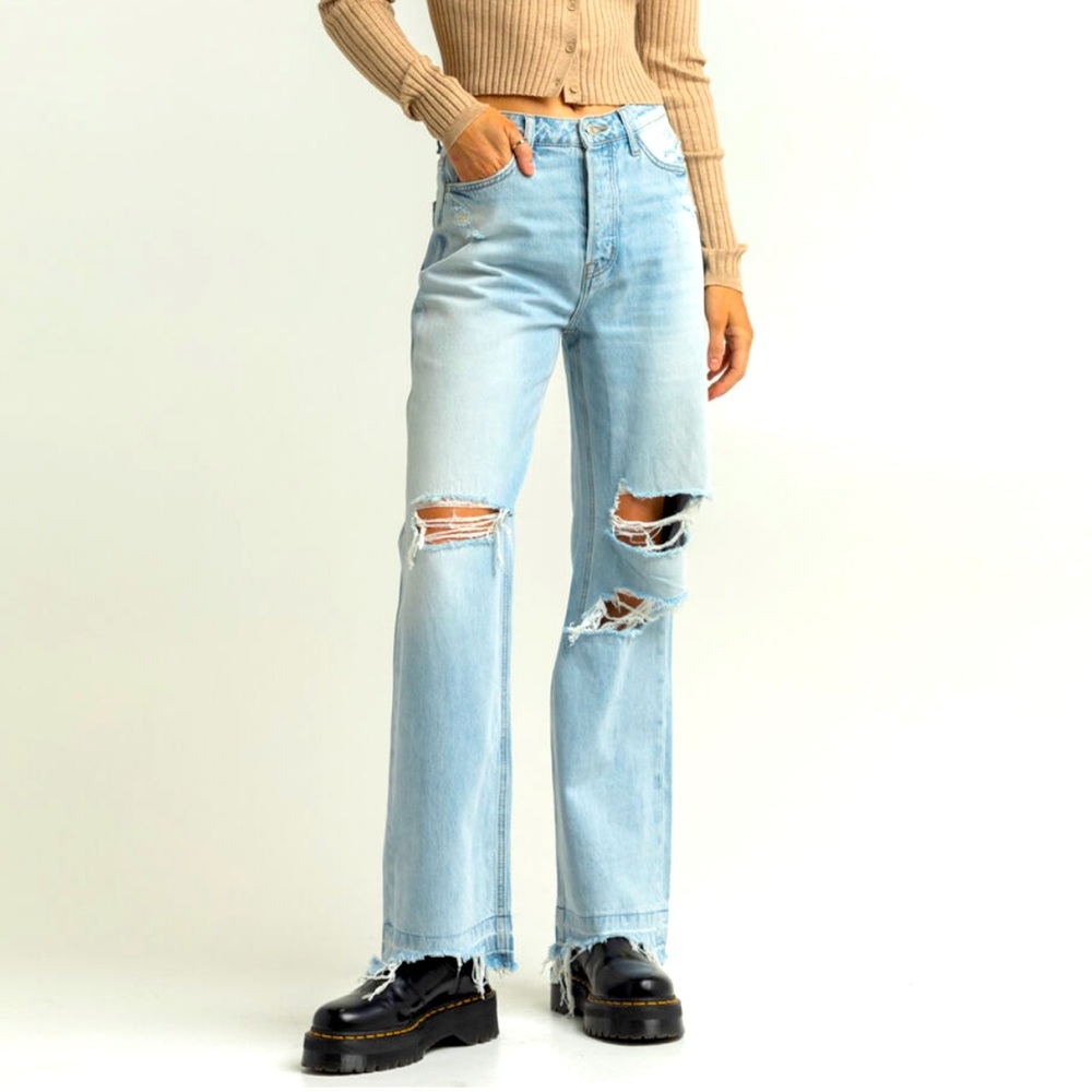 Vervet super high rise straight leg jeans